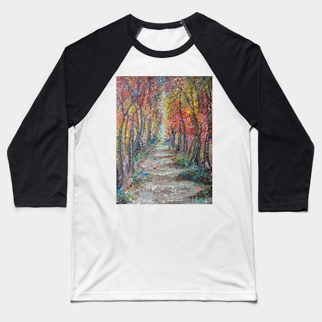 Woodland walk Baseball T-Shirt by Merlinsmates